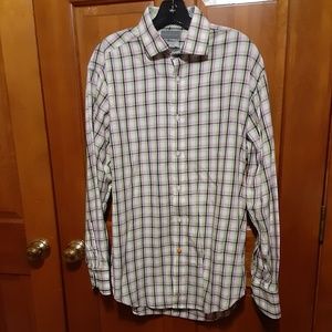 Thomas Dean Button Down Plaid Shirt